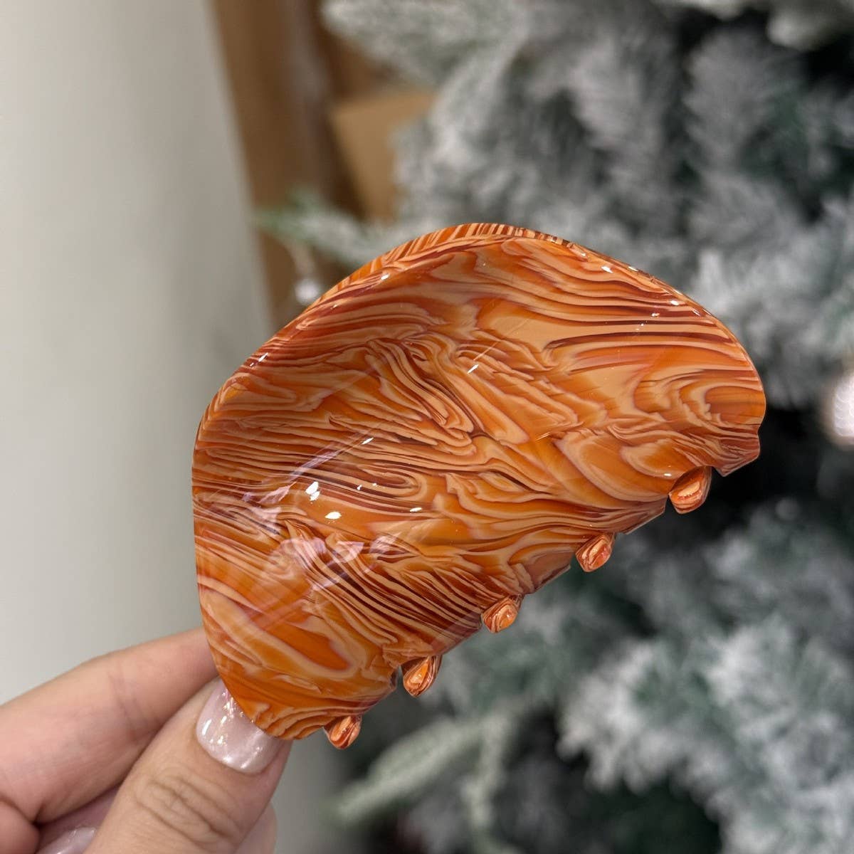 CWAHA4555_NEW LIGHT LUXURY CANDY COLOR SEMI-CIRCULAR HAIRPIN