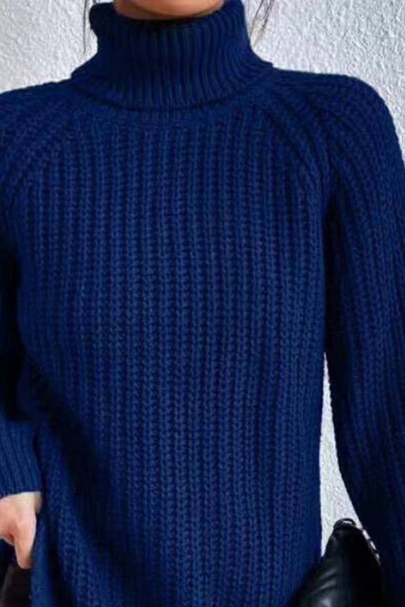 CWOSWL07649_HIGH-NECK MID-LENGTH RAGLAN SLEEVE SWEATER