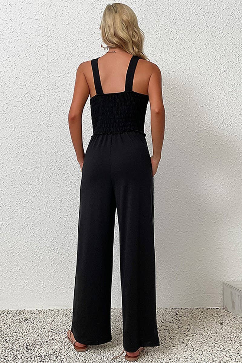CWSJS0615_LOOSE WIDE-LEG JUMPSUIT WITH SUSPENDERS JUMPSUIT