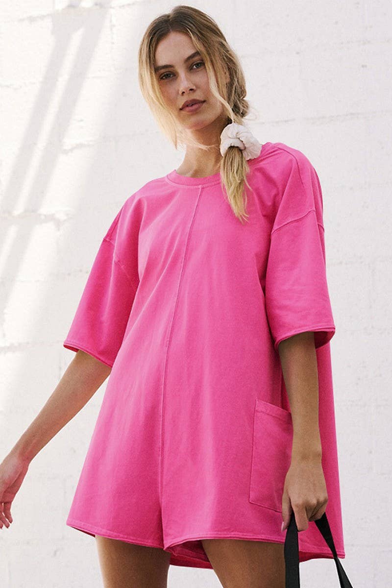 CWSJS1750_LOOSE CASUAL PANTS BACKLESS SEXY JUMPSUIT