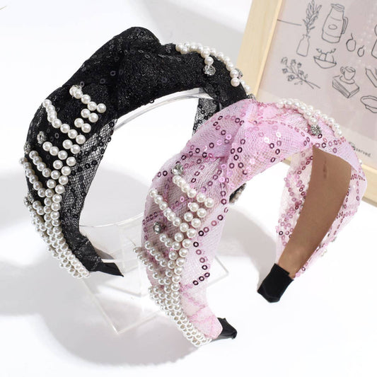 HIGH HEAD PRESSURE MESH KNOTTED HEADBAND
