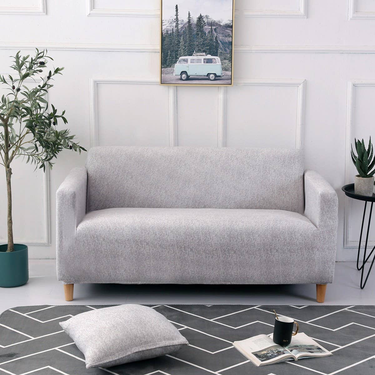 Stretch Sofa Cover, Full Wrap for All Seasons_CWMM8313