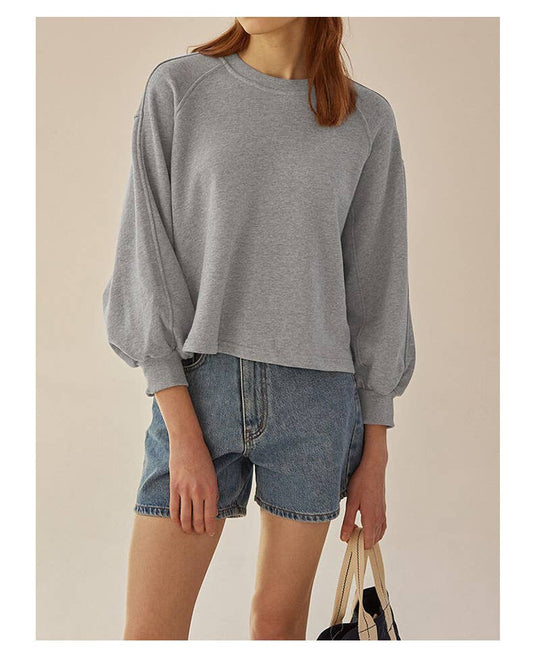 Cotton French casual pullover top