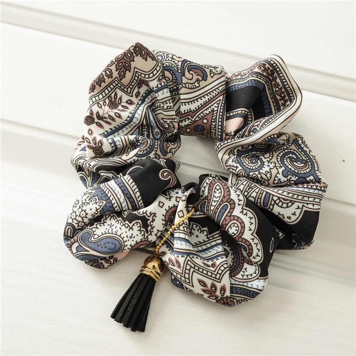 VINTAGE TASSEL ELASTIC HAIR TIE_CWAHA1372