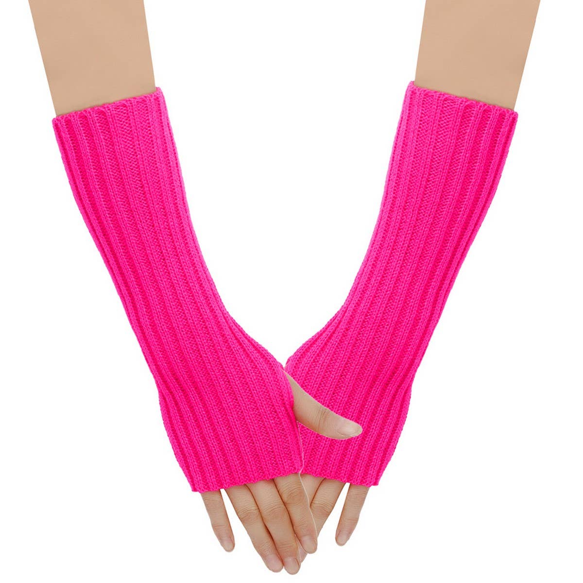 CWMM10077_KNIT FINGERLESS ARM WARMERS WOMEN