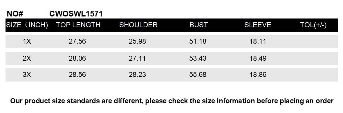 CWOSWL1571_PLUS Size V-Neck Long Sleeve Pullover Sweater