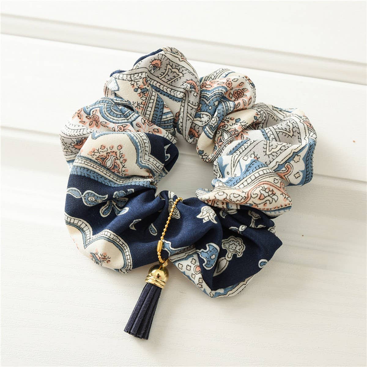 VINTAGE TASSEL ELASTIC HAIR TIE_CWAHA1372