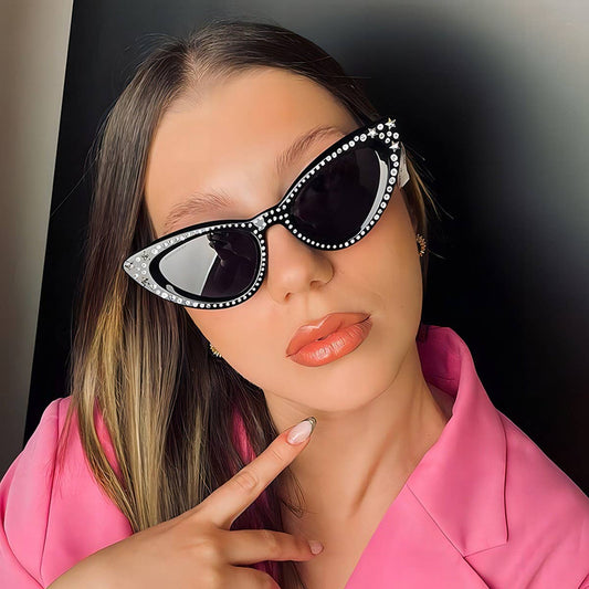 CAT-EYE DIAMOND-ENCRUSTED LUXURY SUNGLASSES_CWASG0378