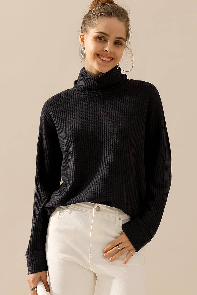 CWTTL1505_TURTLE HIGH NECK SWEATER KNIT TOP