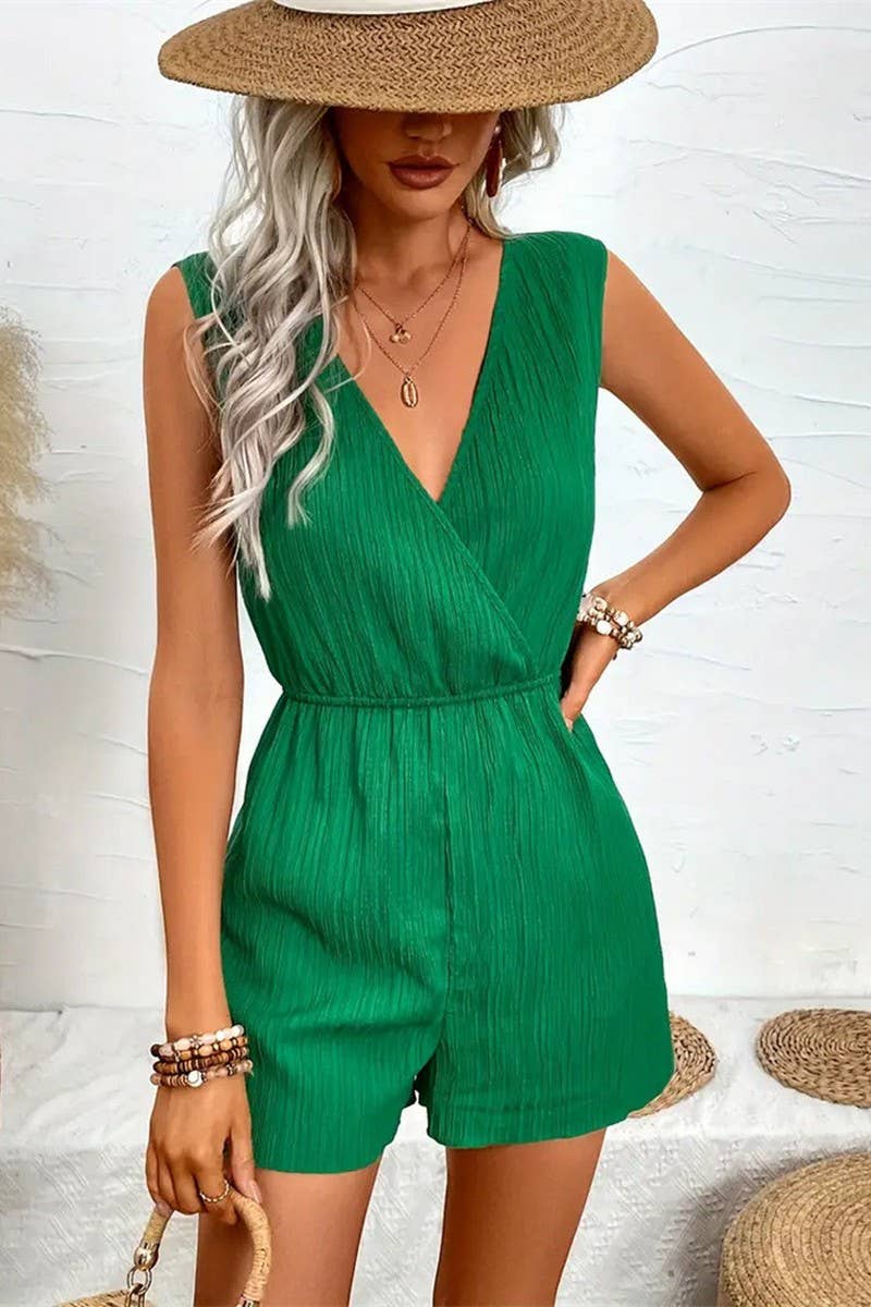 CWSBSSL0054_SLEEVELESS CROSSOVER NECK JUMPSUIT