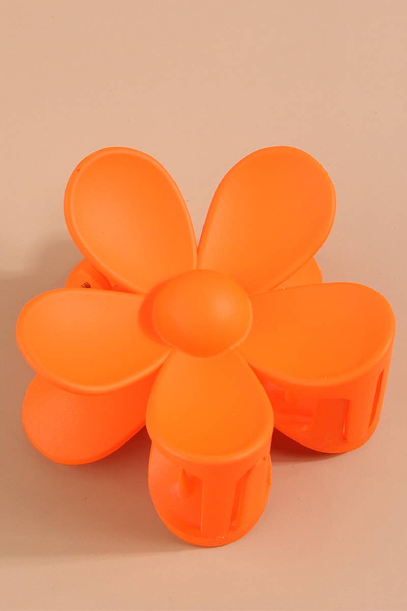 Matte Floral Hair Claw Clip ? Cute & Strong Hold_CWAHA0089