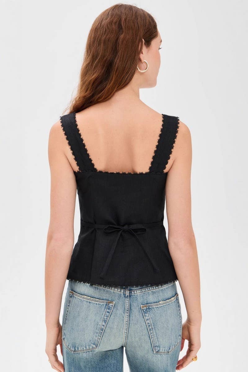 CWTTK1199_LACE TRIM BUTTON FRONT LINEN BLEND CAMI TOP