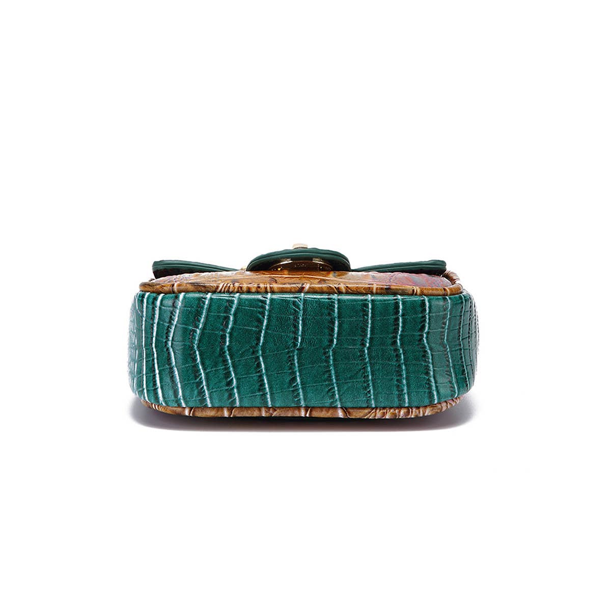 WOMEN MULTI-COLOR CROCODILE PATTERN SHOULDER BAG_CWAB2596