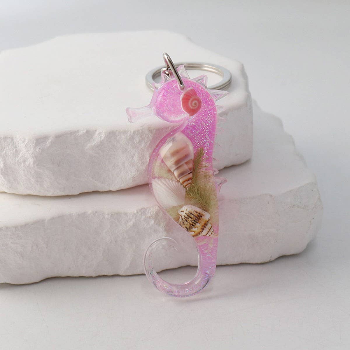 NEW CREATIVE SEAHORSE CAR KEYCHAIN PENDANT