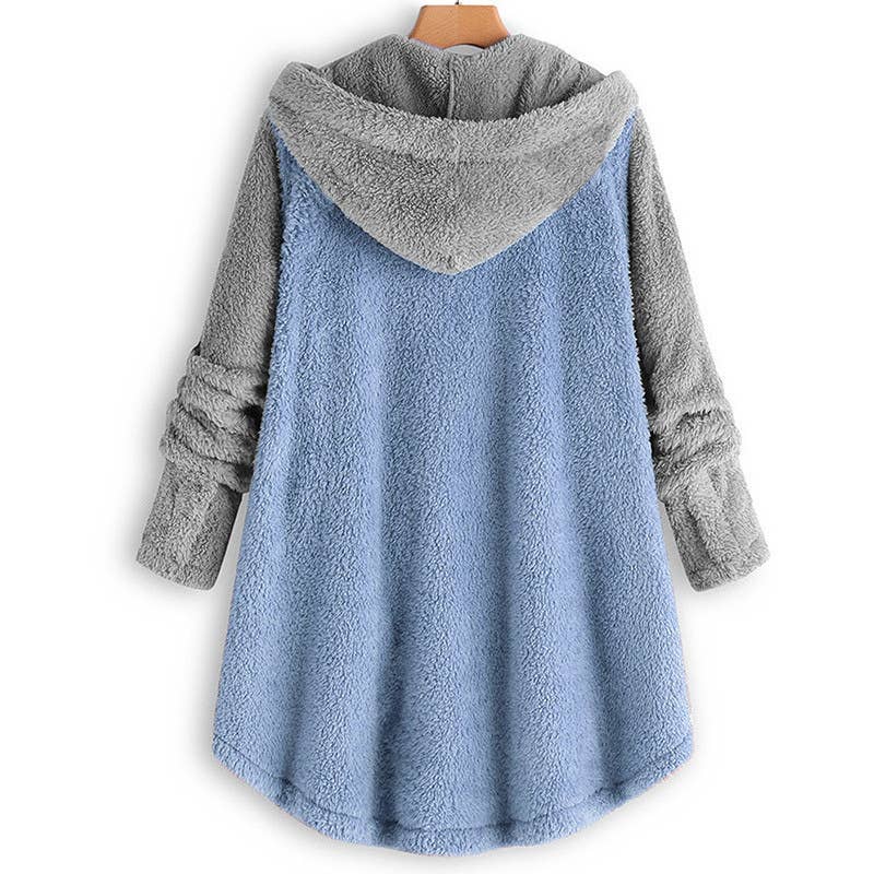 BUTTON-DOWN FLEECE IRREGULAR FASHION COLOR SUIT