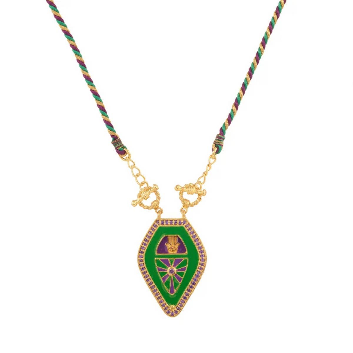 Women's high-end rhinestone oil drop necklace
