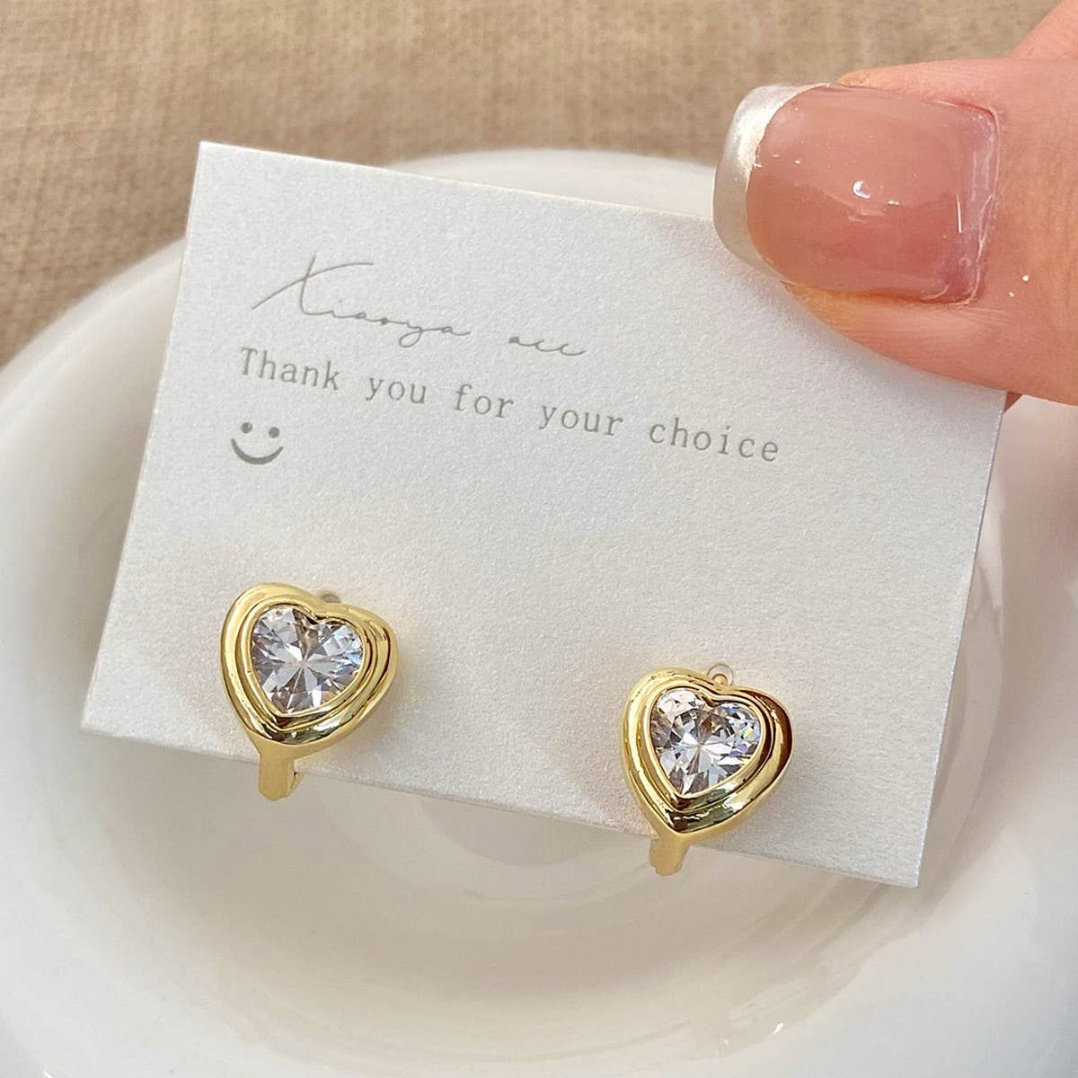 VALENTINE'S DAY RETRO HIGH-END HEART EARRINGS