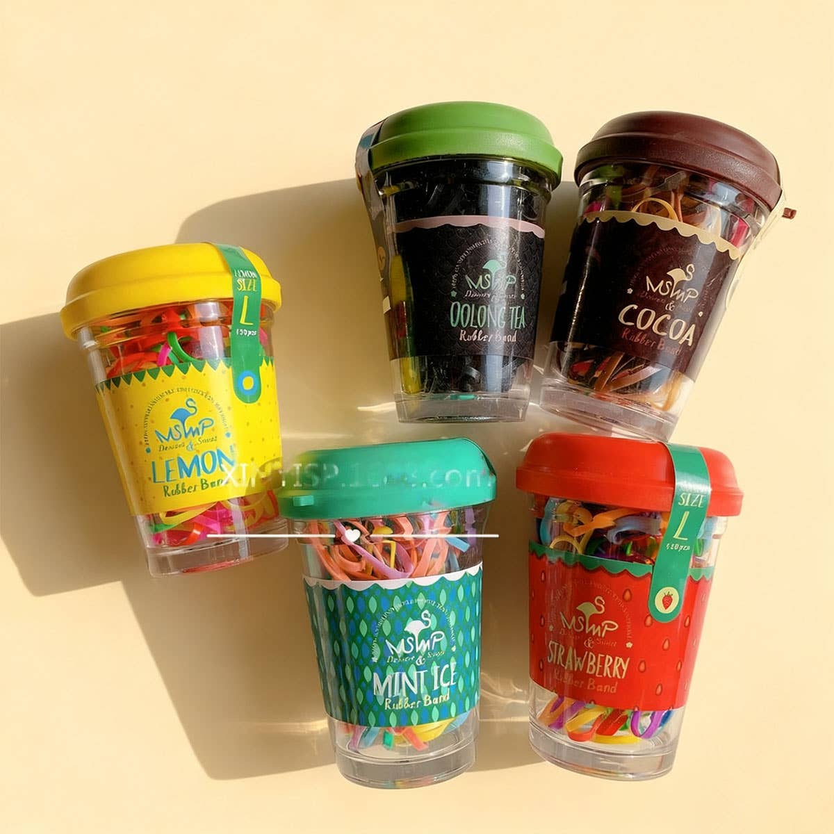 CWAHA07734_KOREAN KIDS CANDY COLOR ELASTIC HAIR TIES