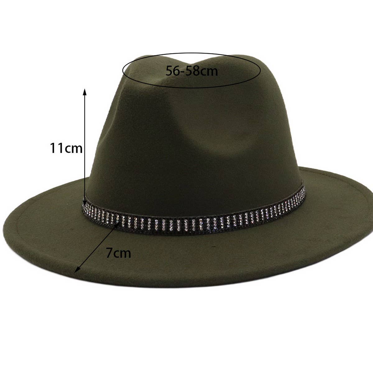 Unisex Vintage Wool FedoraHat British Ethnic Style_CWAH04390