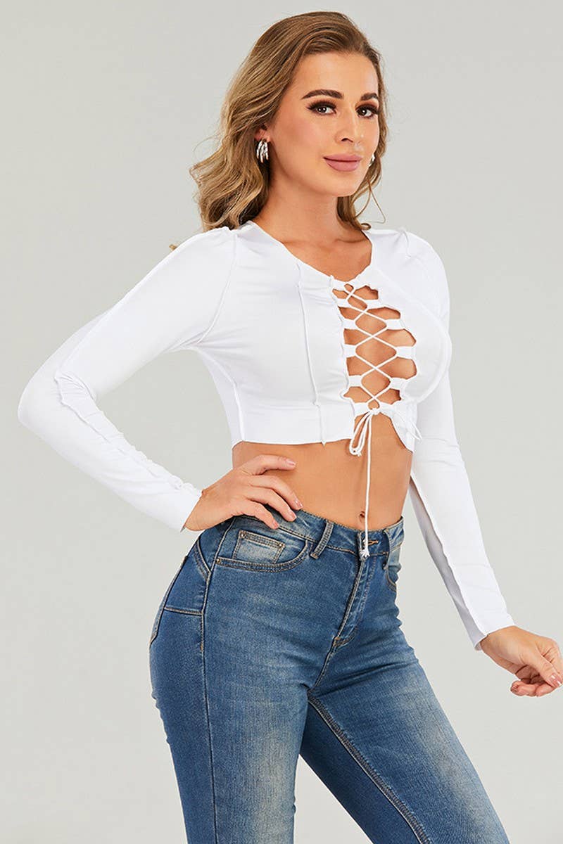 CWTTL1678_CREW NECK LONG SLEEVED KNIT TOP