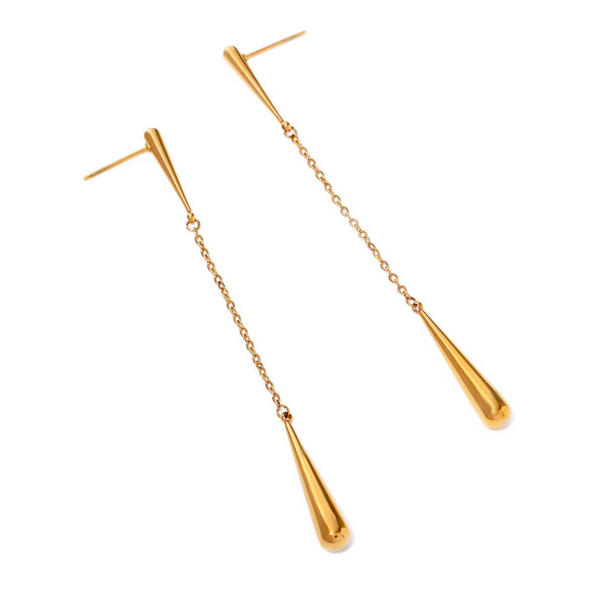 SIMPLE AND ELEGANT TEARDROP TASSEL EARRINGS
