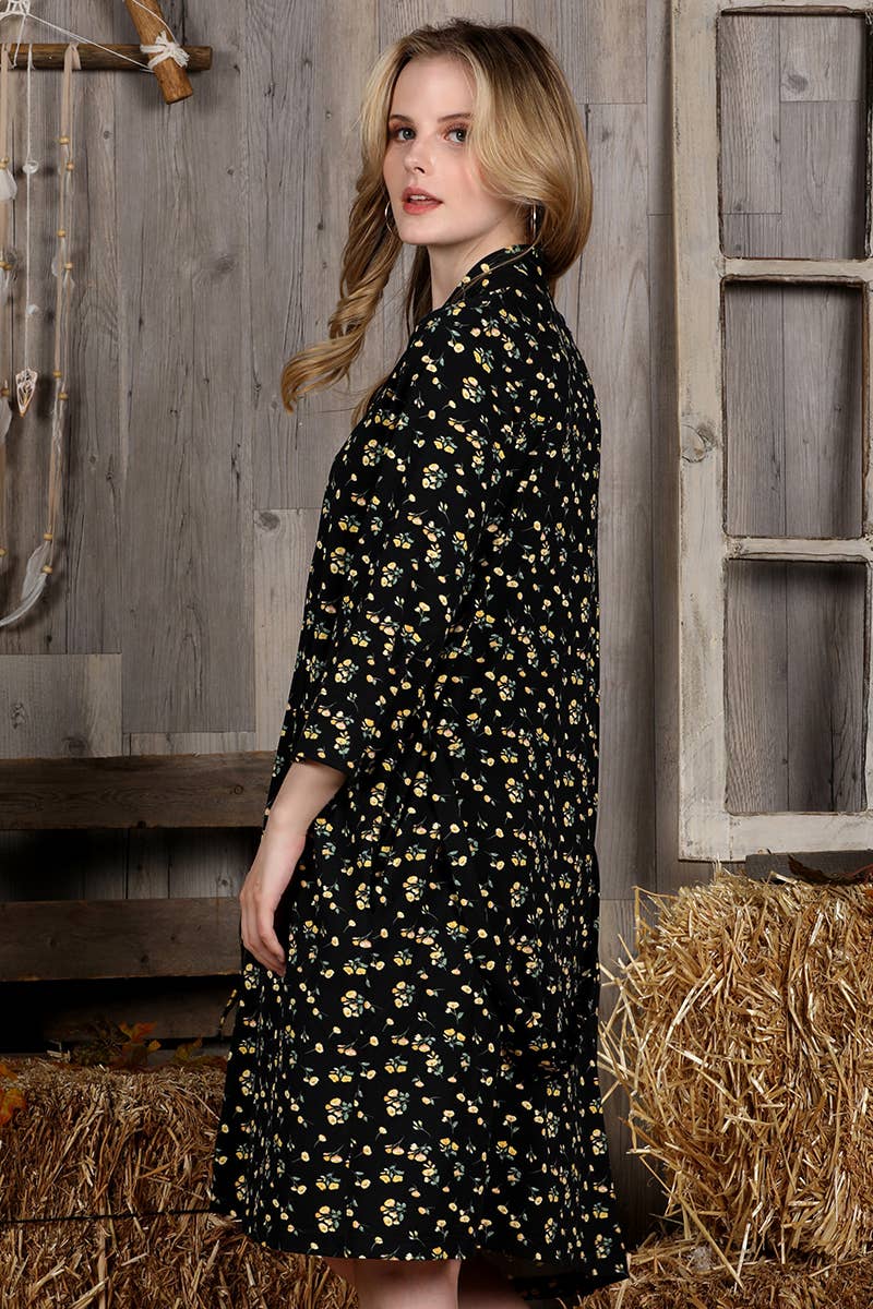 CWOCAL543_Short Robe Soft Sleepwear Pajamas