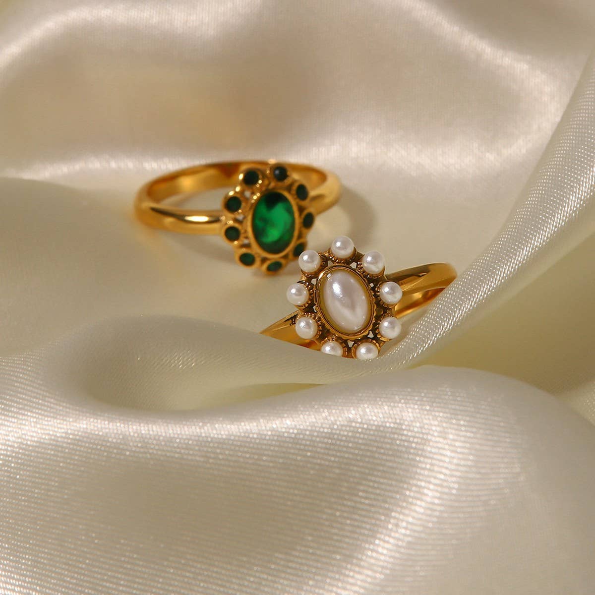 SUNFLOWER VERSATILE STAINLESS STEEL RING