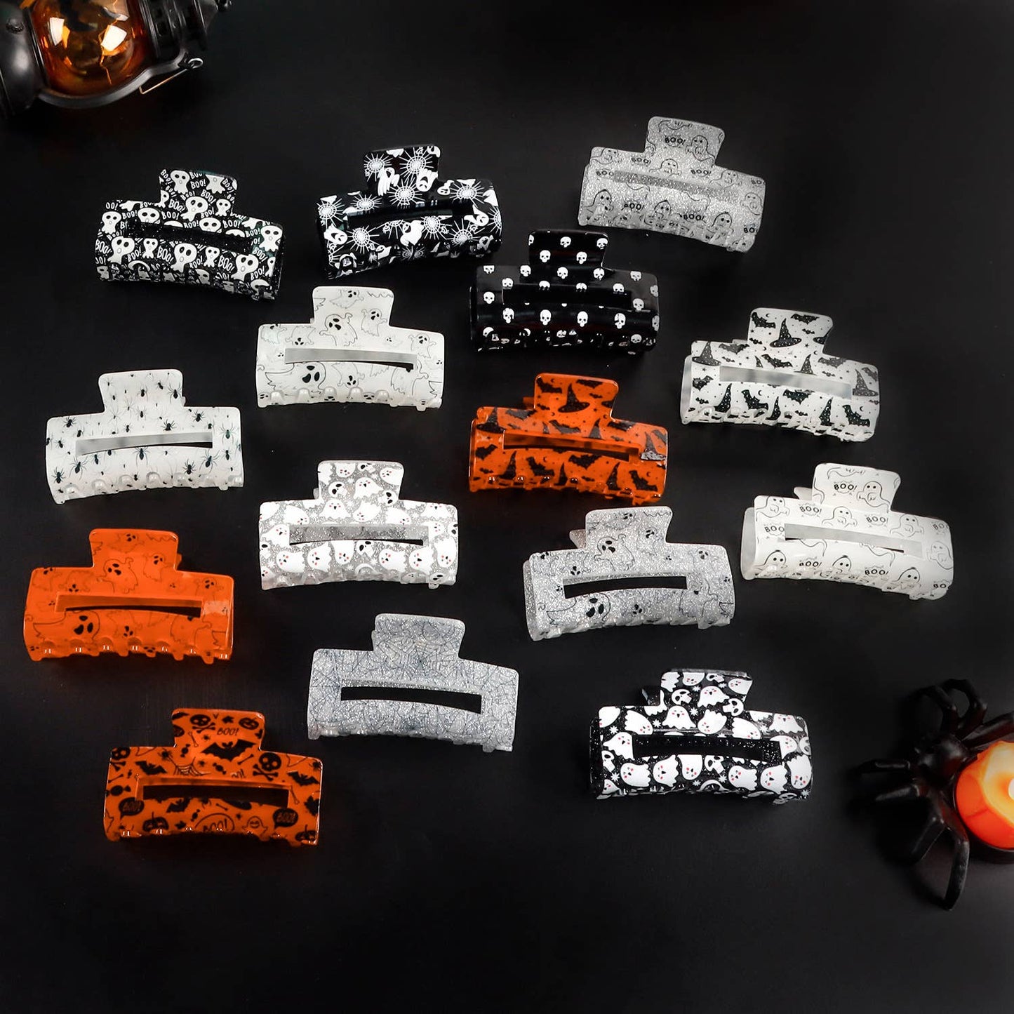HALLOWEEN GHOST RECTANGULAR HAIRPIN