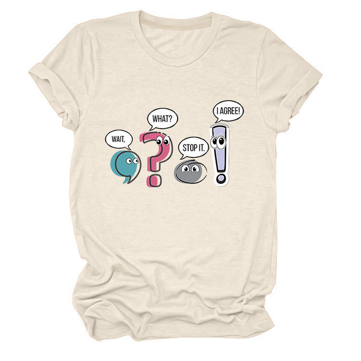 Chic Fun Casual Women's Crew Neck Tee_CWTTS1504