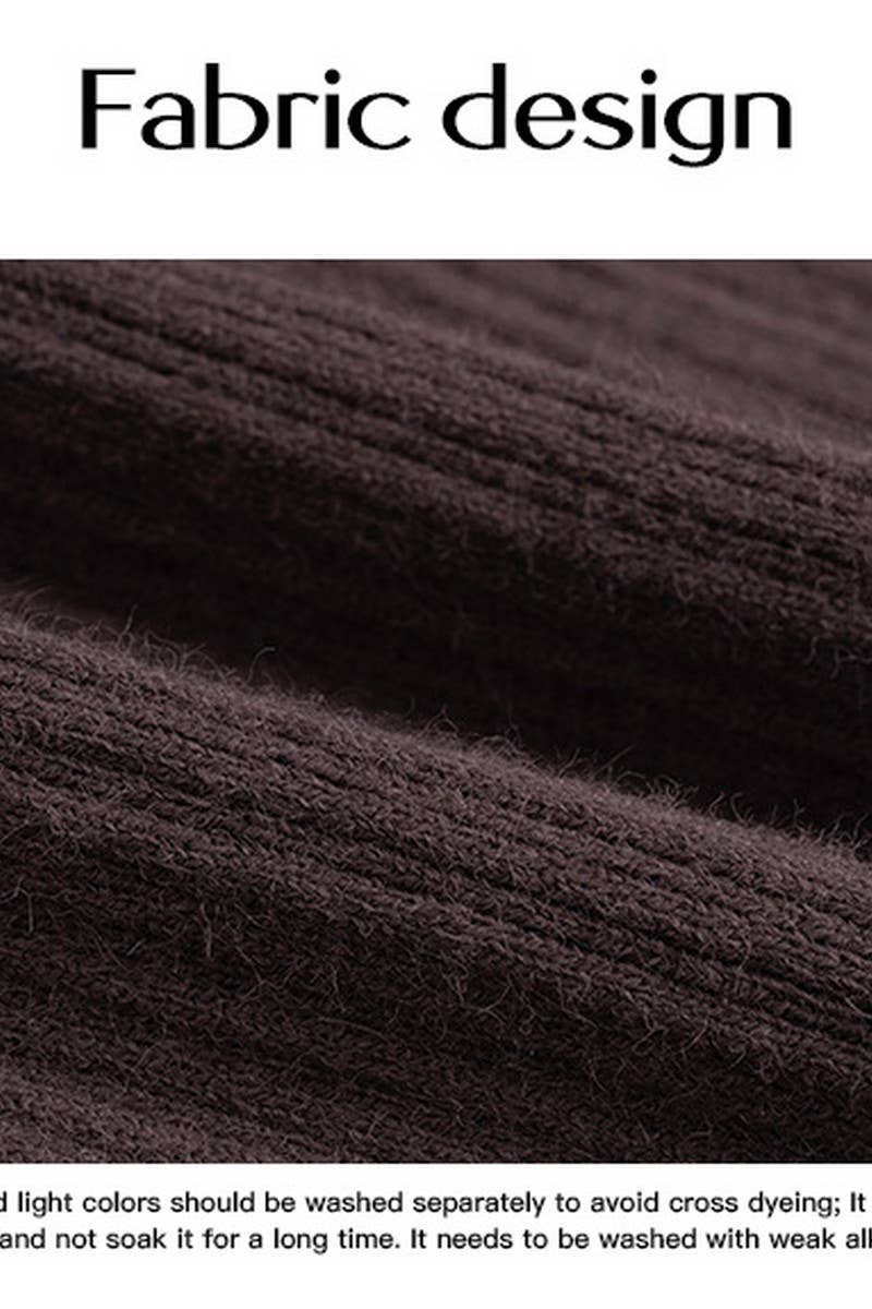 CWOSWL3013_ONE-SHOULDER SOLID COLOR LOOSE KNITTED SWEATER