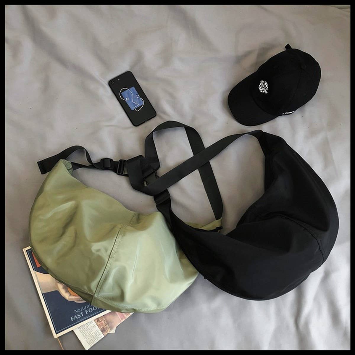 CWAB1961_SIMPLE RETRO CASUAL CROSSBODY BAG