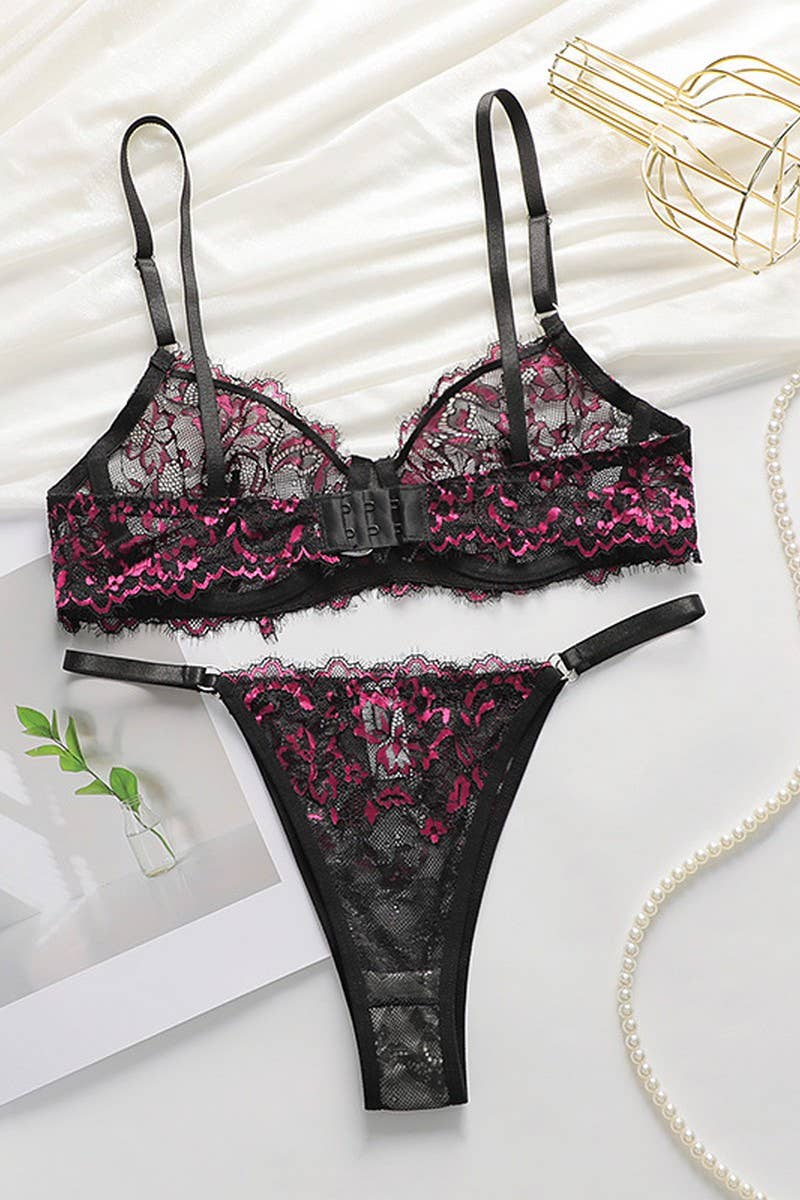 CWMU00274_LACE THIN BRA SET FOR FULL BUST