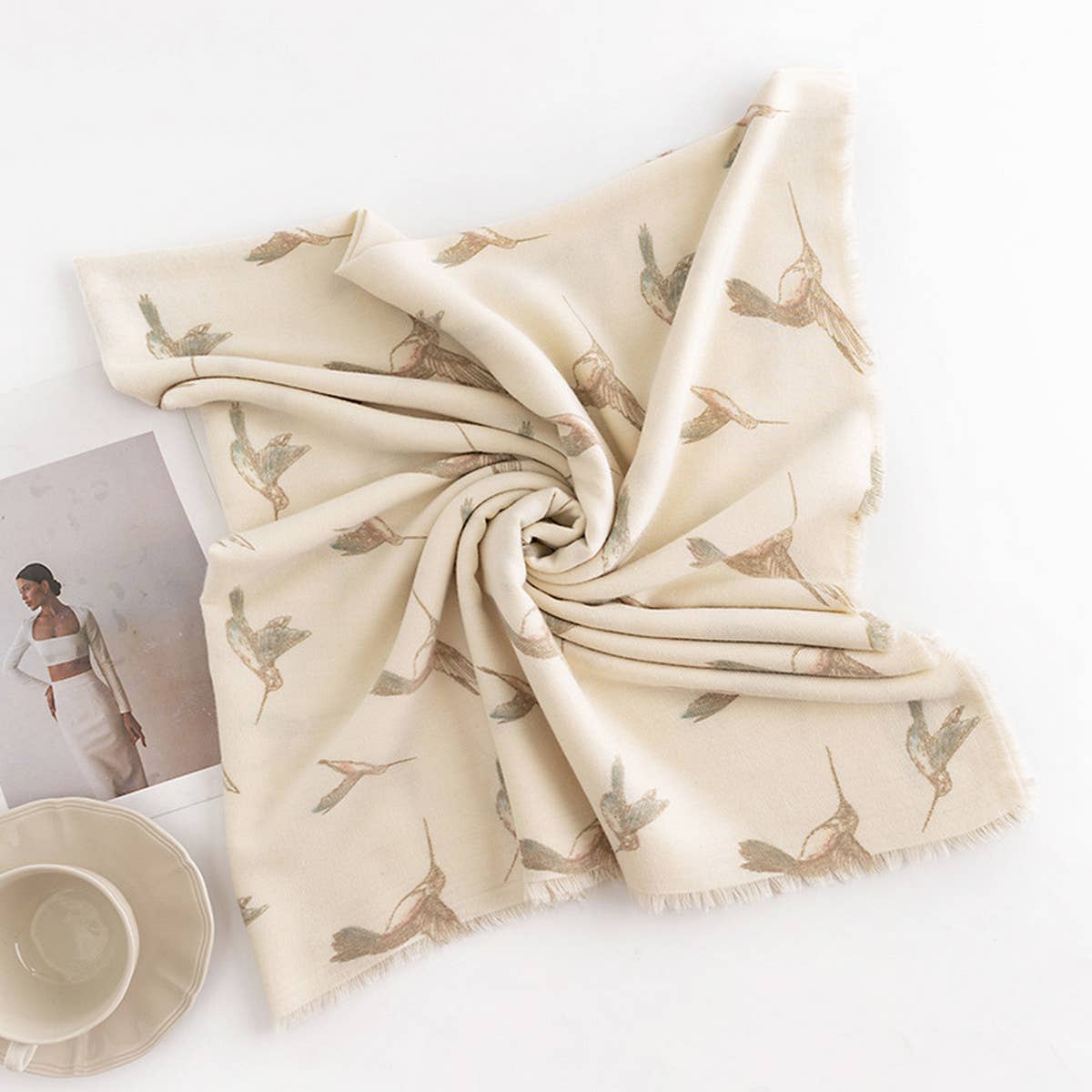 FASHIONABLE AND FRESH NEW PRINTED SCARF_CWASC1011