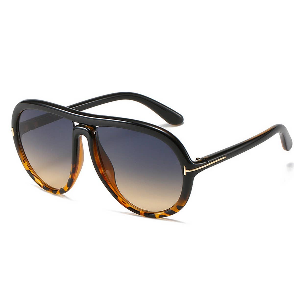 T-SHAPED SUNGLASSES RETRO LARGE FRAME SUNGLASSES