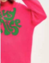 CREW-NECK LONG-SLEEVED MONOGRAM KNIT SWEATER