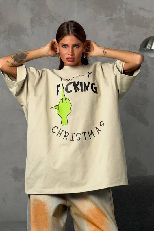 CWTTS1285_CONTRAST COLOR LETTER PRINT SHORT SLEEVE T-SHIRT