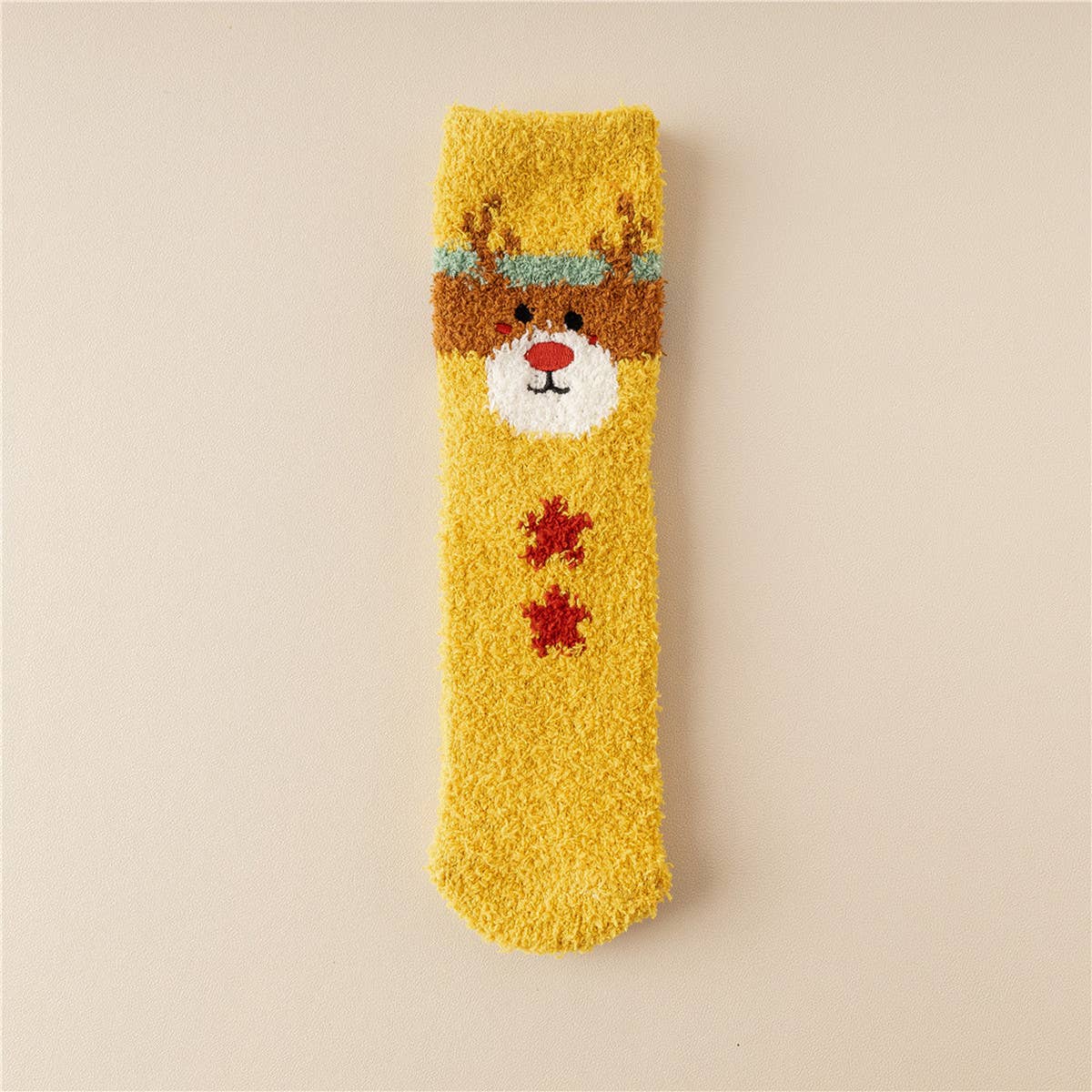 WOMEN CHRISTMAS WARM CORAL VELVET SOCKS