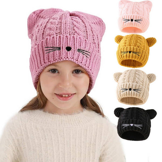 2024 NEW CAT EAR WARM KNITTED HAT_CWAH1743