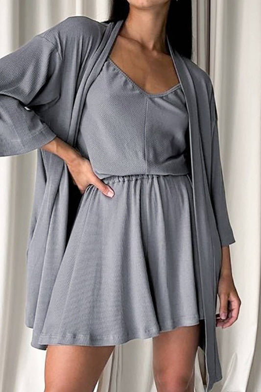 CWSPJ0231_LONG-SLEEVED NIGHTGOWN SUSPENDER SHORTS SET