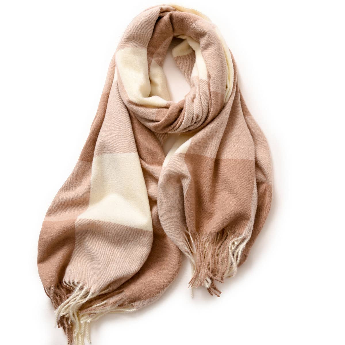 Elegant Plaid Shawl - Winter Scarf for Women