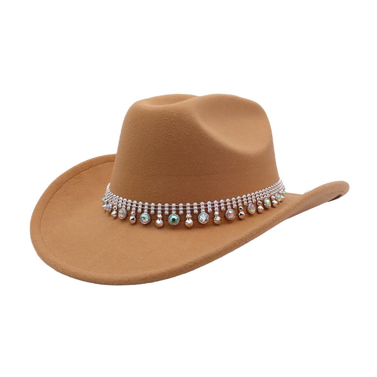 Western Ethnic Wool Fedora Hat for Fall & Winter_CWAH04474