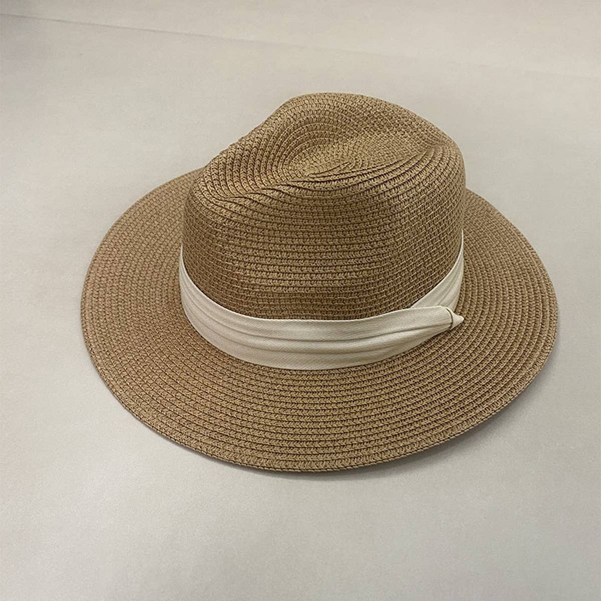 All-match simple beach vacation straw hat_CWAH3448