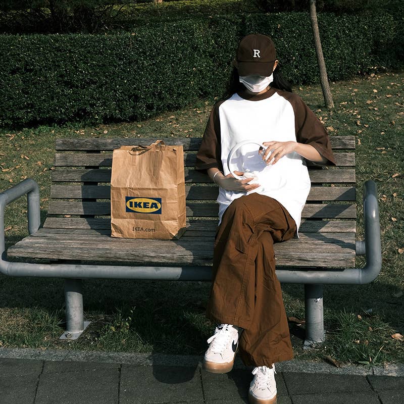 CWTTS0929_COLOR CONTRASTING CASUAL UNISEX T SHIRT