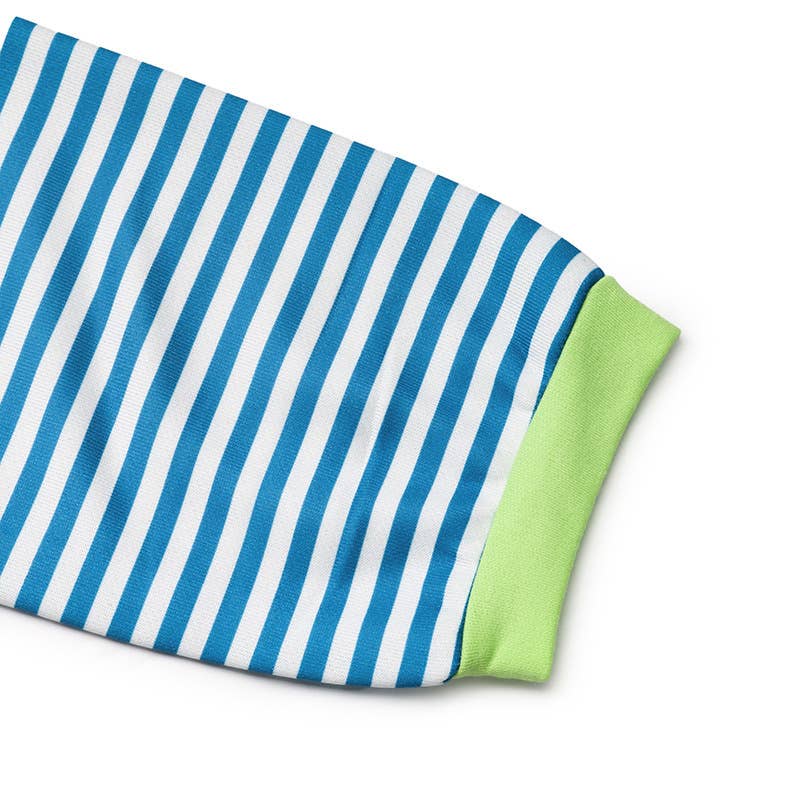 Clash color stripe splicing loose casual hoodie