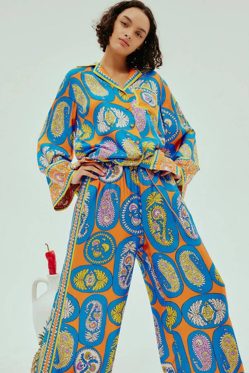 CWSS1240_FASHION HOLIDAY LOOSE CASUAL TWO-PIECE