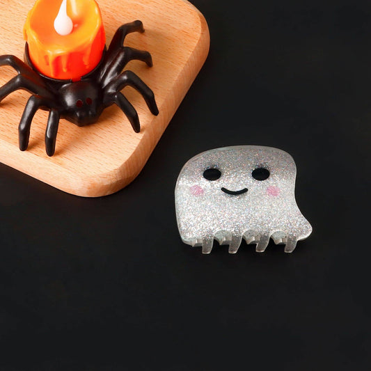 CUTE SPOOKY WHITE KID HAIR CLIP FOR HALLOWEEN