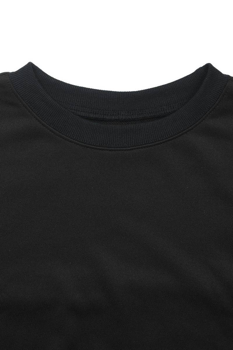 CWTBLL4073_LACE PATCHWORK CREWNECK PULLOVER SWEATSHIRT