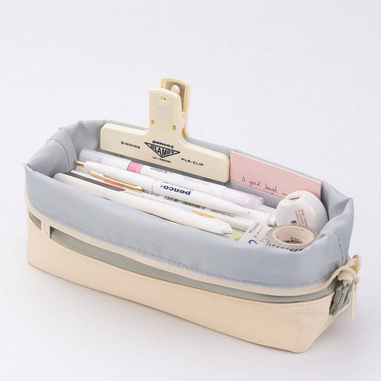 COLORBLOCK LARGE CAPACITY FOLDABLE PENCIL CASE