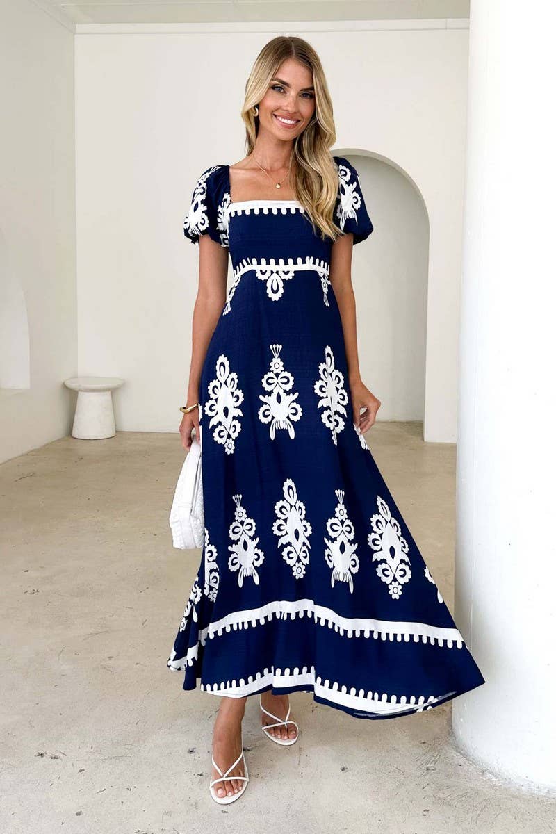 CWDMD6320_SUMMER HOLIDAY PRINT BEACH DRESS