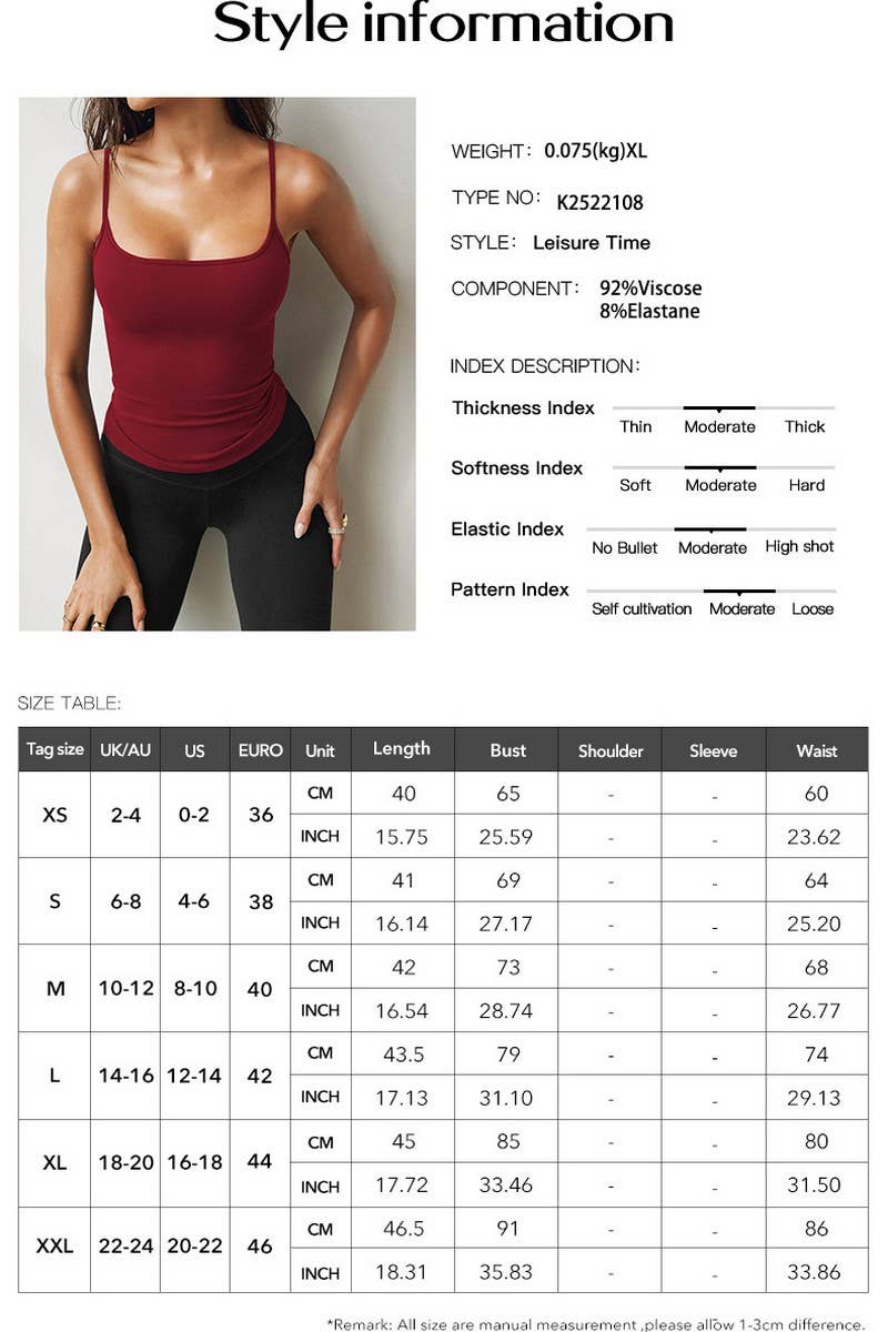 CWTTSL0389_SOLID COLOR SEXY SLIM FIT OUTDOOR KNITTED VEST